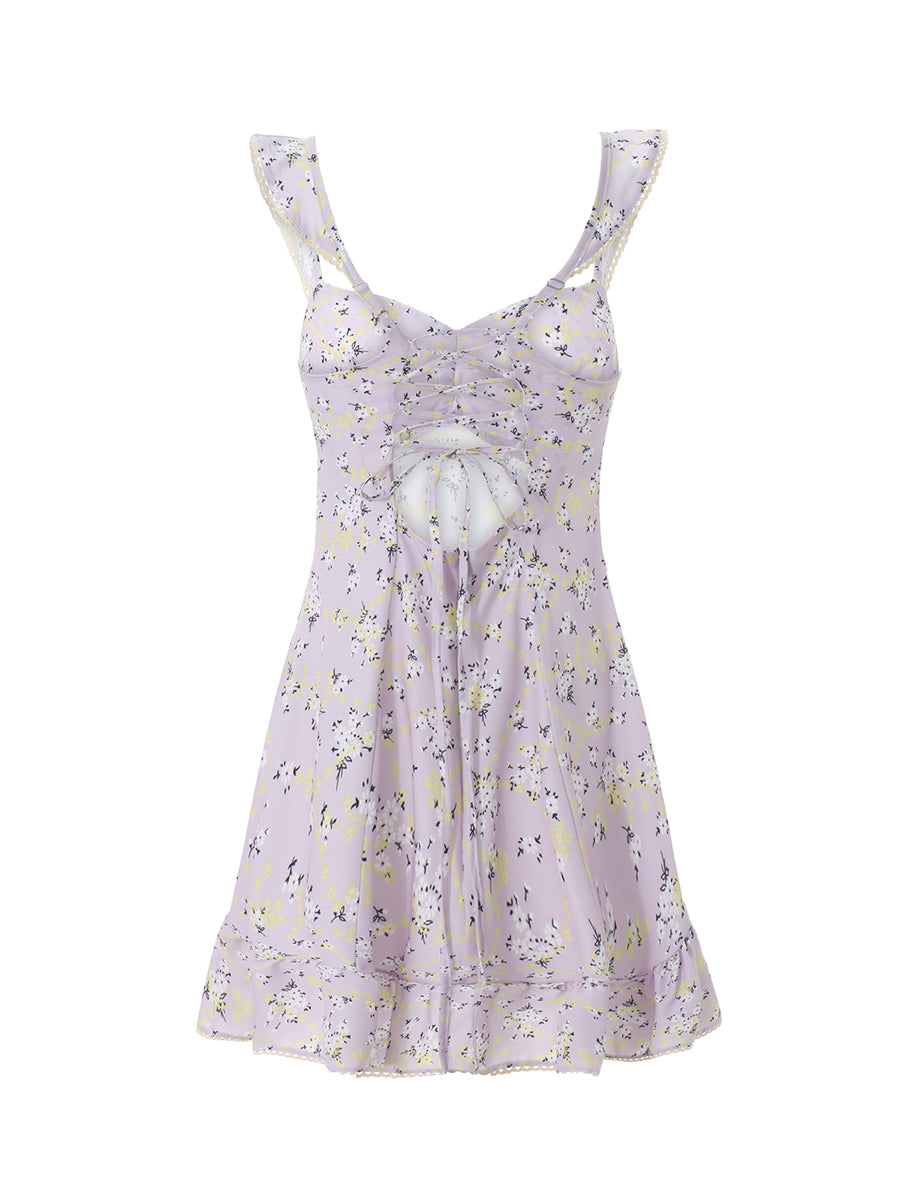 Fairy Cottage Kleid Blumen 90 Jahre Styl