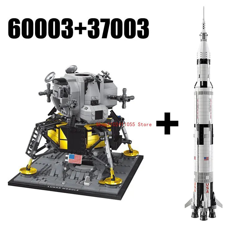 LUNAR 1112-teiliges Apollo Saturn V Weltraumstation Apollo Bausteine-Set