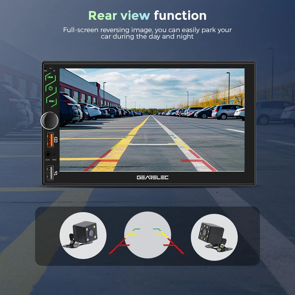 7 Zoll Autoradio 2 Din Android 13 Carplay Android Autoradio HD Touchscreen