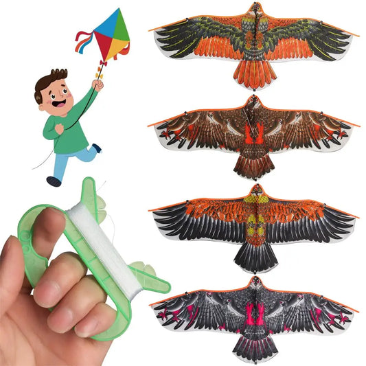 Flacher Adler Drachen mit 30 Meter Flugdrache