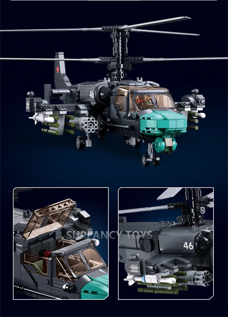 Sluban Militär Panzer oder Hubschrauber verschiedene Bausteine Sets