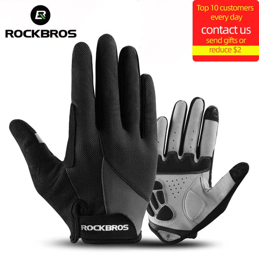 ROCKBROS Winddicht Fahrrad Handschuhe Touchscreen