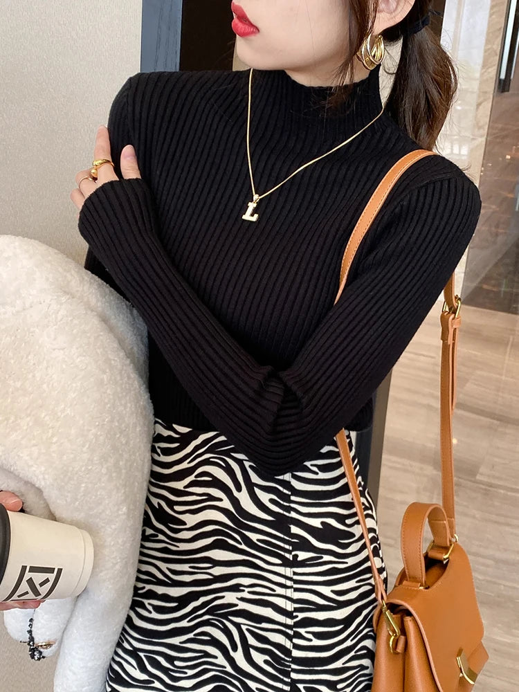 Elegant Solid Longsleeve Pullover