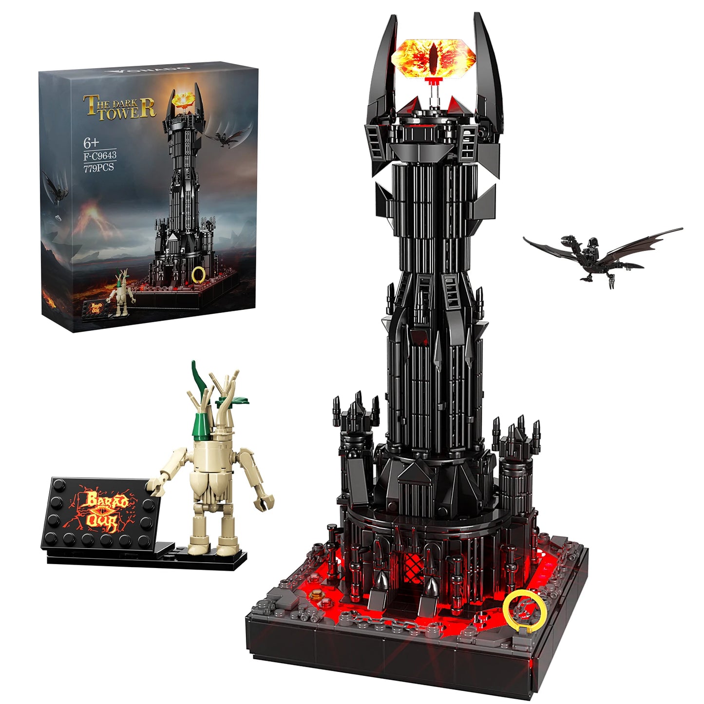 Brickpanda Balrogs,Treebeard Monster Baustein Set