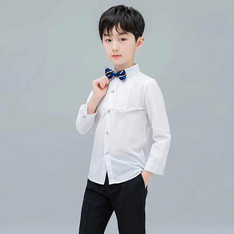 Jungen Hemd / Model Schuluniform weiß 3 bis 17 Jahre
