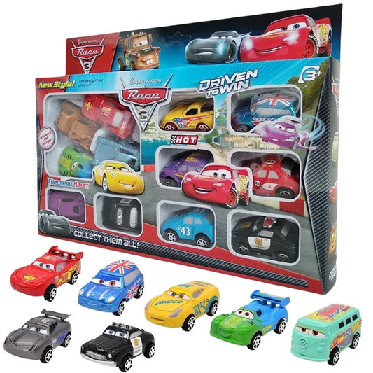 12 Stück Disney Pixar Cars Lightning McQueen Jackson Storm Modellautos