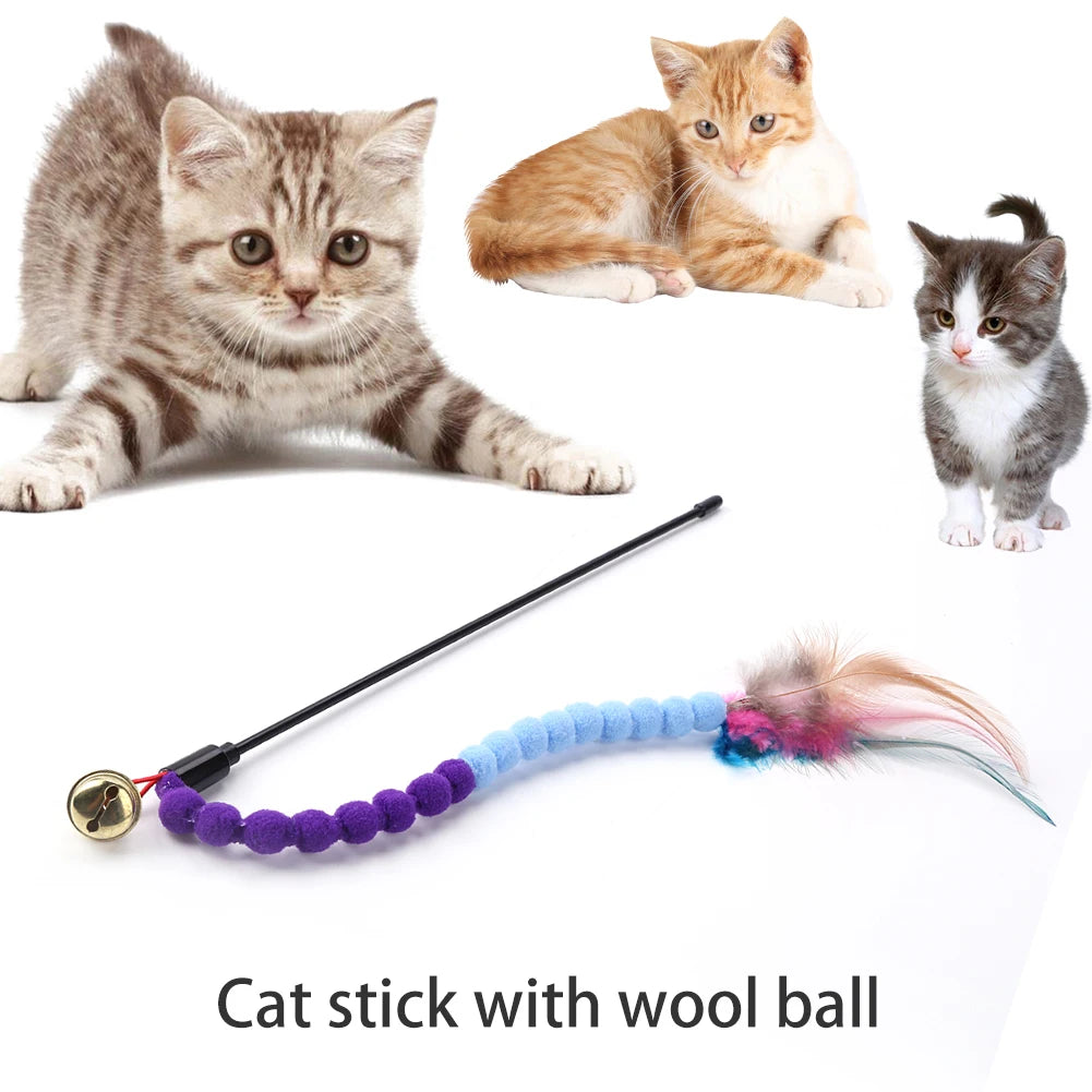 Katzen Spielzeug Zauberstab Kunststoff
