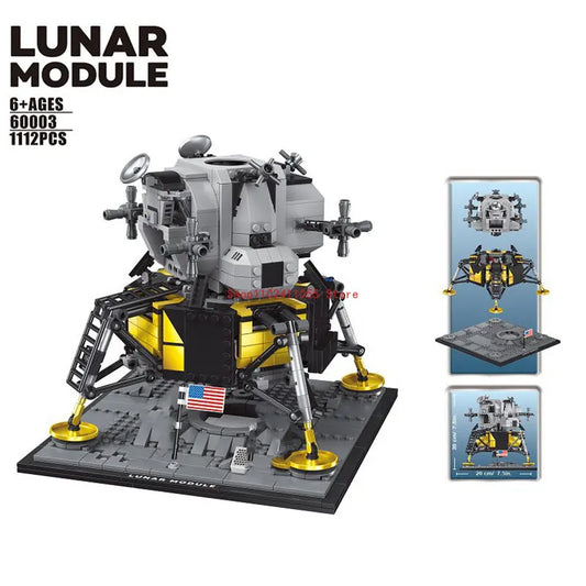LUNAR 1112-teiliges Apollo Saturn V Weltraumstation Apollo Bausteine-Set