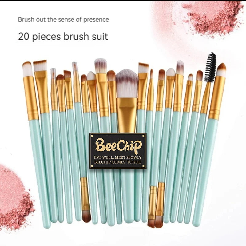 20 Stück Make-up Pinsel Set Lidschatten Pinsel Set