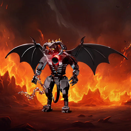 Brickpanda Figur Balrog Modell Bausteine Moria Dämon