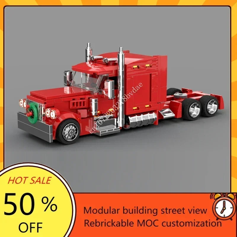 Bekool 870-teiliges Christmas Truck / Weihnachts- LKW Model Bausteine-Set