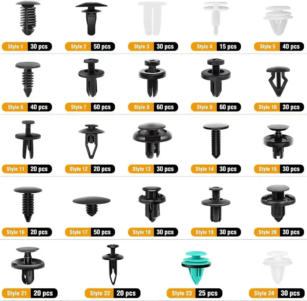 Auto-Befestigungsclip-Set 100-800 teilig mit Werkzeug