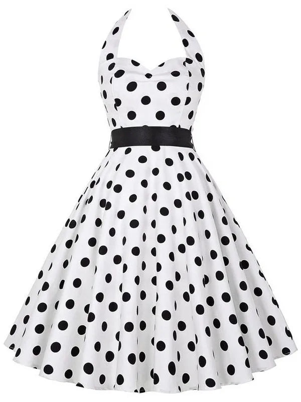Polka Kleid Vintage 50s 60s Style