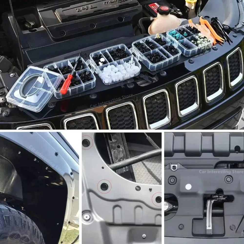 Auto-Befestigungsclip-Set 100-800 teilig mit Werkzeug