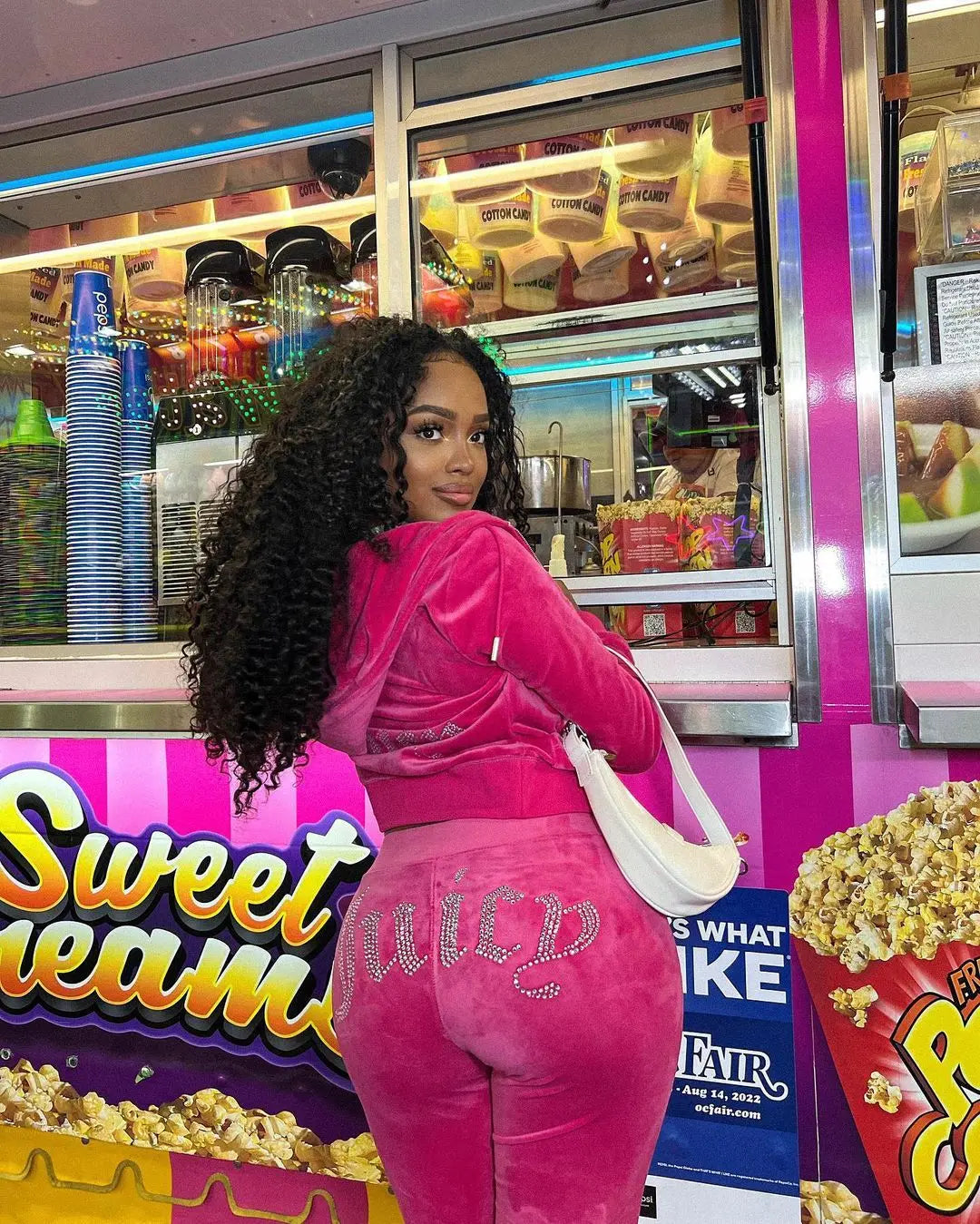 Bigg Orange Damen Jogginganzug Model Juicy