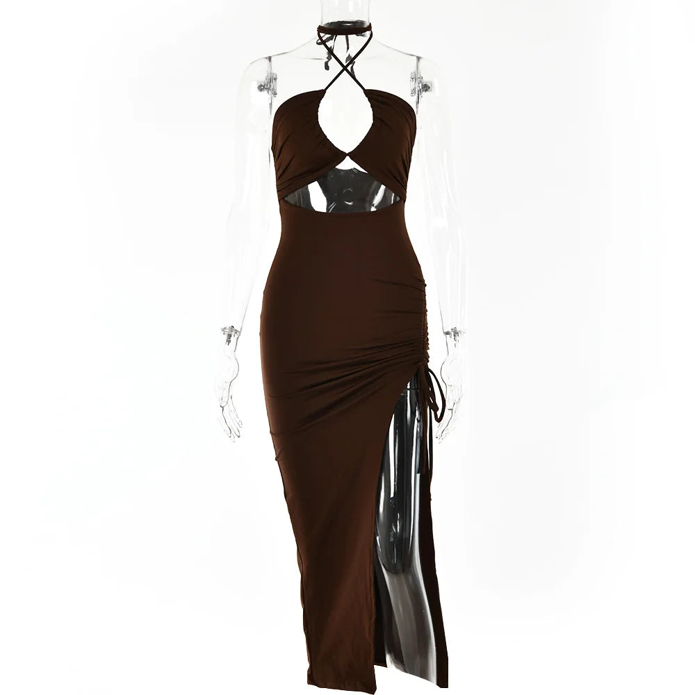 Ärmelloses Backless Kleid von Dozw