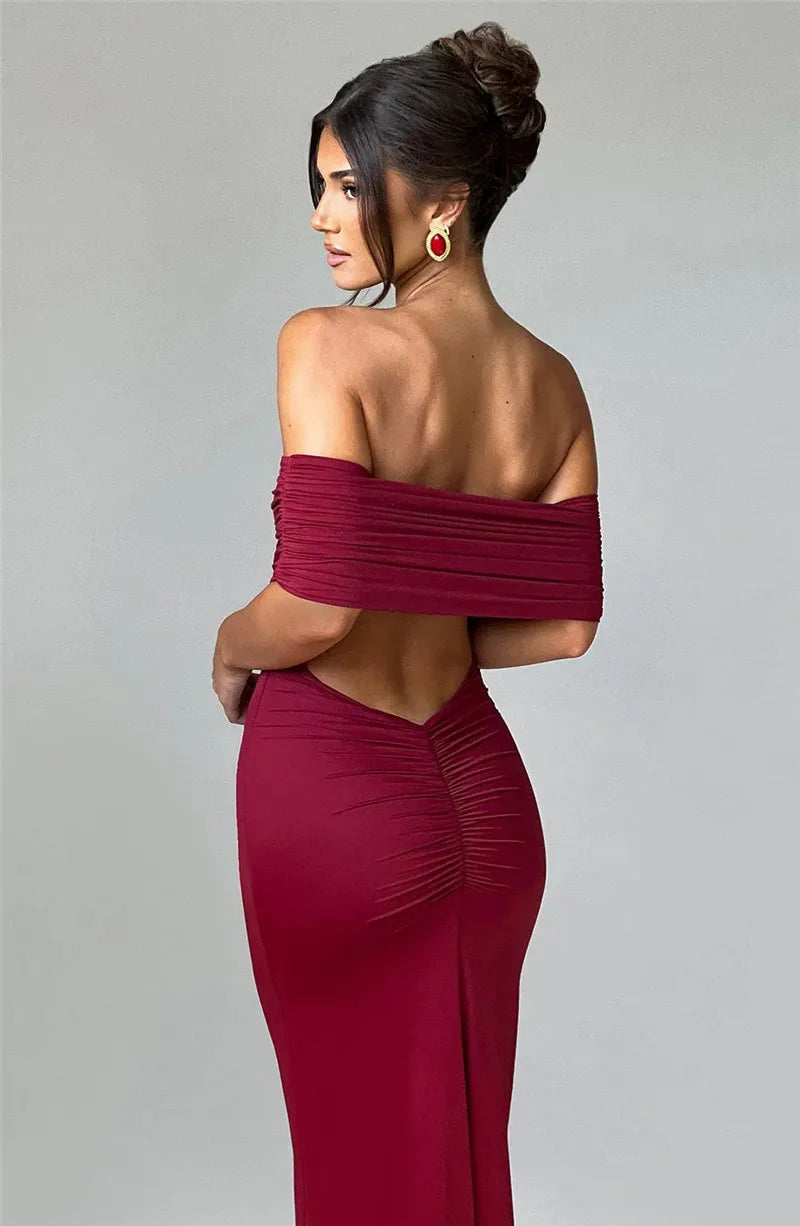 Mozision langes eleganter Kleid