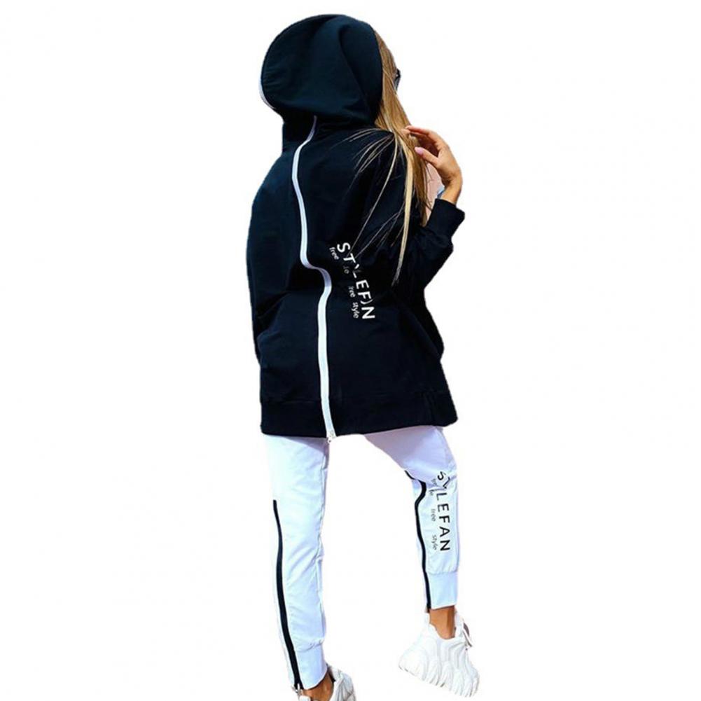 Sanwood Damen Jogging Anzug Hoodie mit Hose Hip Hop Style