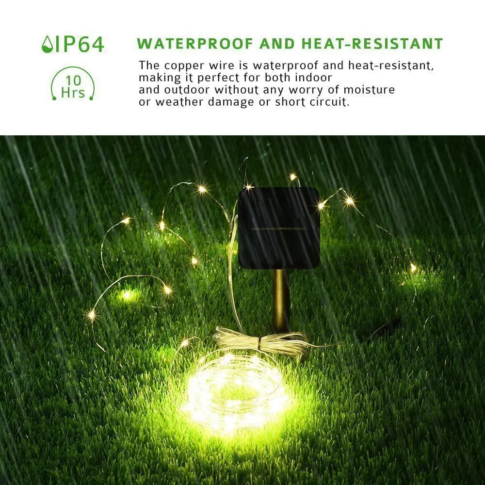 Solarlicht Outdoor Waterproof 50/100/200/300 LED Lamp String