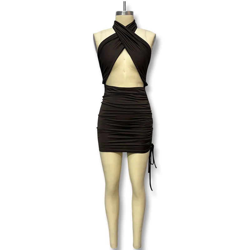 Streetwear Mini Kleid Schnürkleid 2024