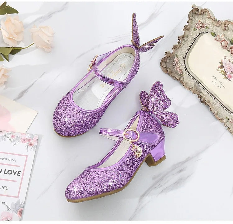 Kinder Ballerina Schuhe mit Einlage Sapatos De Salto Prinzessin Rindsleder