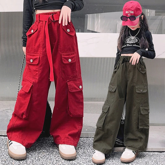 Mädchen Hosen Street Dance Koreanische Version Kinder Cargo 4-14 Jahre
