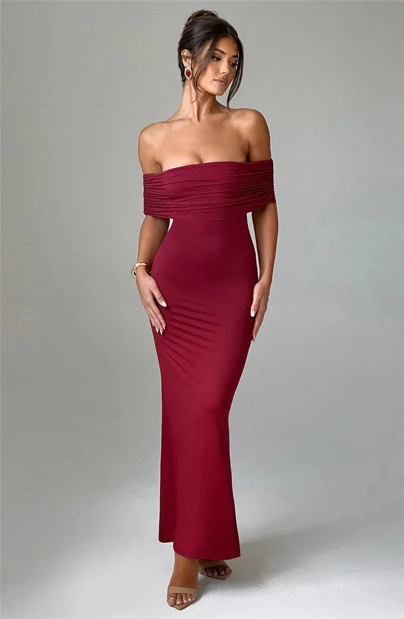 Mozision langes eleganter Kleid