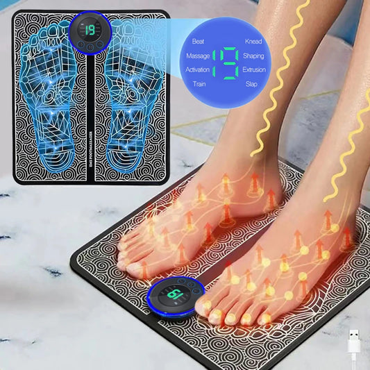 Fußmassage Sohle Massagepad Füße Muskelstimulation 8 Modi 19 Stufen