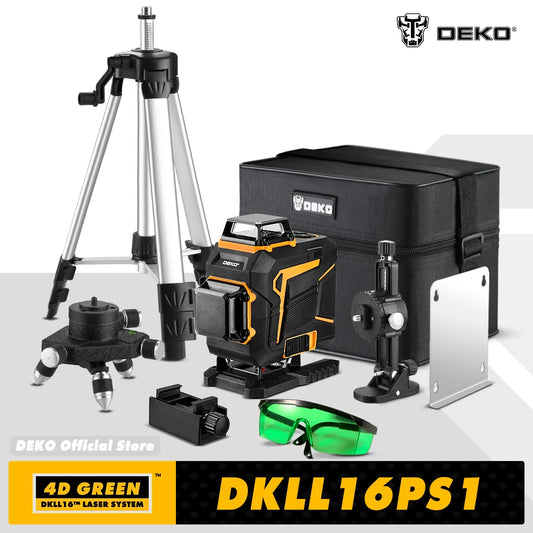 Deko 16 Linien 4d selbst nivellierender Laser Level 360 horizontal