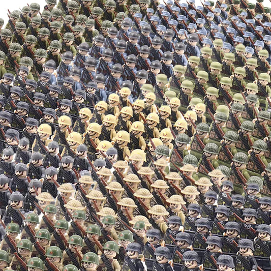 Bekool Mini Militärfiguren Bausteine Soldatenauswahl USA DE FR UK RU
