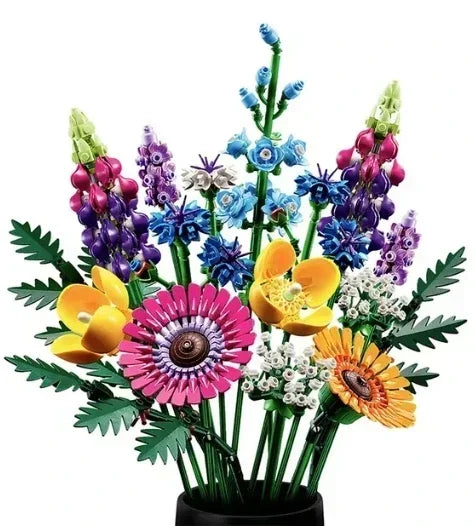 Bekool Blume 939 teiliges Baustein Set Modell Dekoration Pflanze Topf