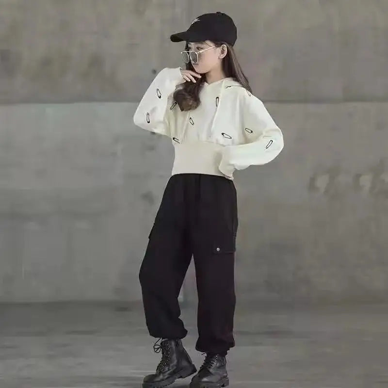 2024 Mädchen Komplettset Longshirt+Hose 4-11 Jahre