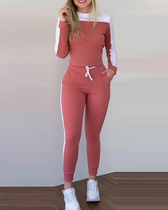 Lässige zweiteiliges Damen Set Sport