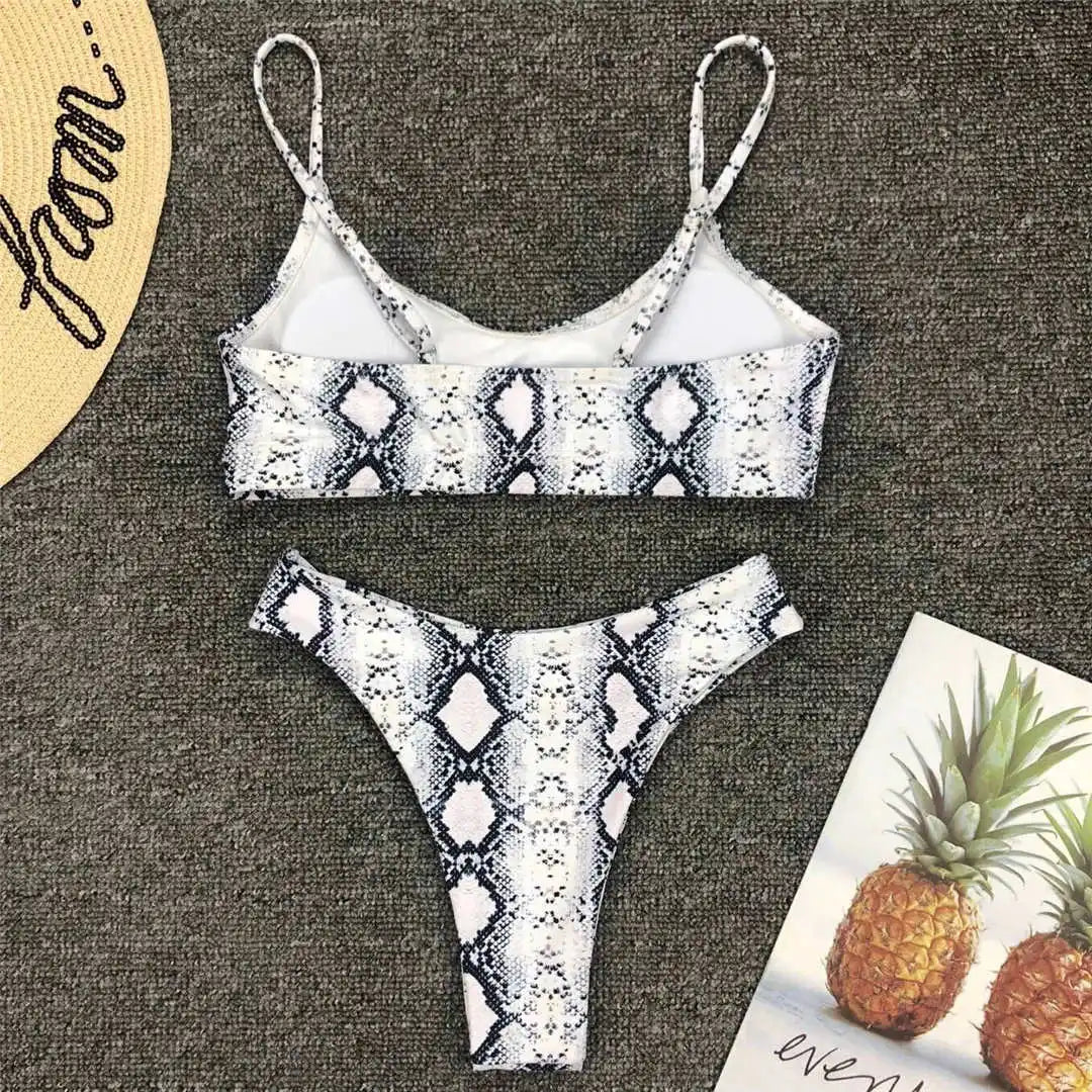 14 Farben S - XL Sexy Leopard Bikini - Set