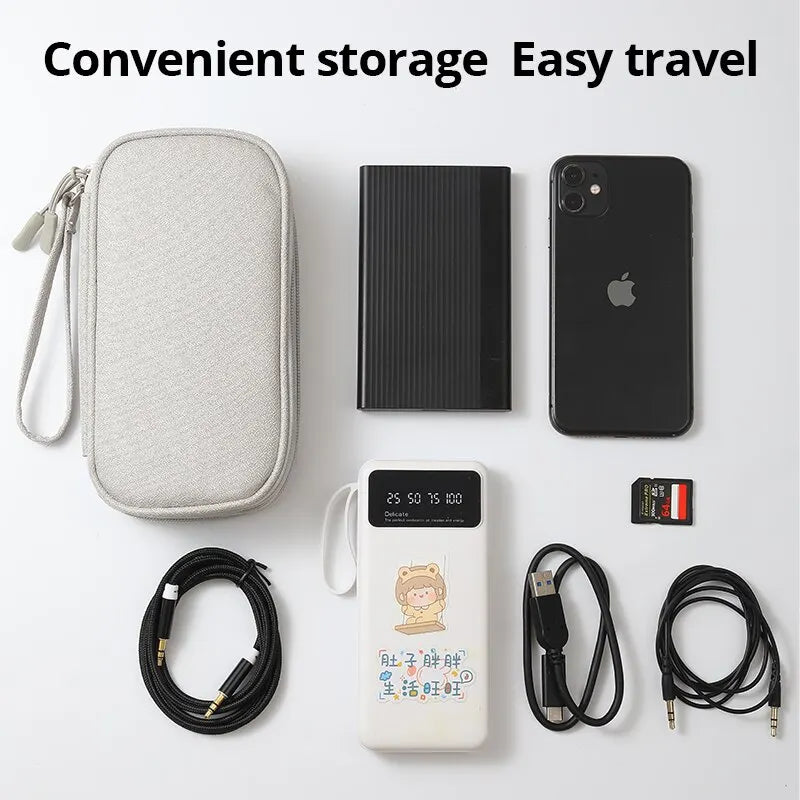 Reise Tragbare  Aufbewahrungstasche USB Datenkabel Organizer