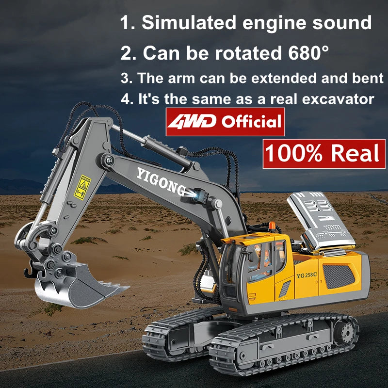 4WD Remote Control Bagger Kipper Raupe