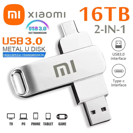 Xiaomi 16TB USB 3.0 Flash Drive 1 / 2 / 4 / 8 / 16 GB