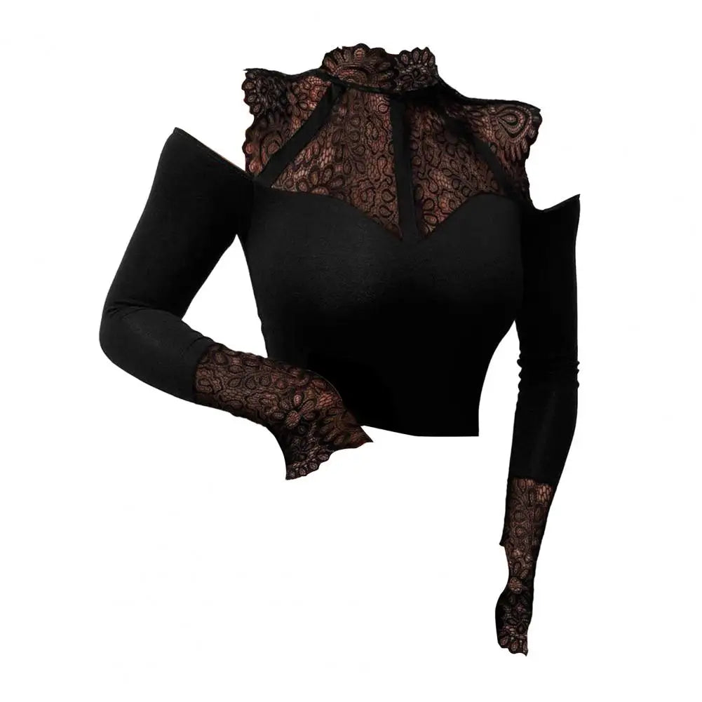 Sanwood Slim Fit Top Bluse Kollektion Mock Neck
