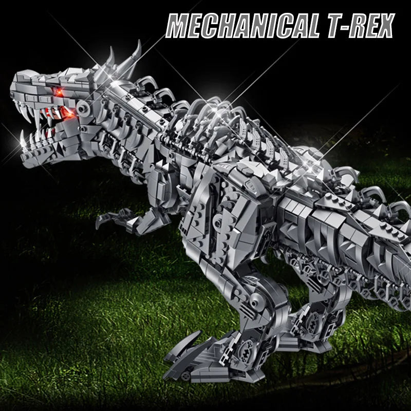 Dinosaurier Welt Große Mechanische Tyrannosaurus Rex Bausteine-Set