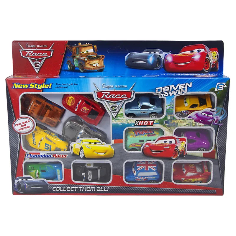 12 teiliges Disney Pixar Cars Kunststoff Autos