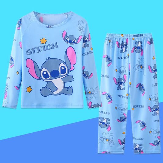 Stitch Kinder Schlafanzug Pyjama Set Mädchen Jungen