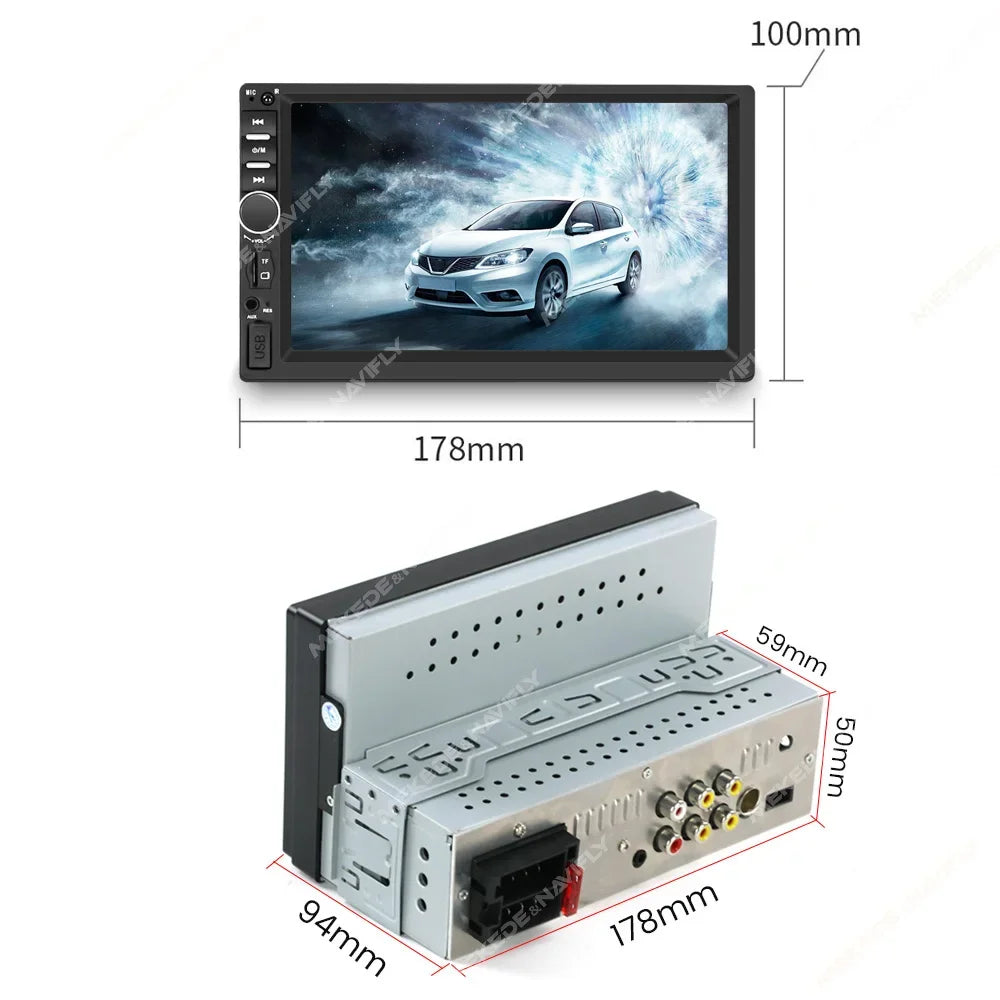 MEKEDE 1 DIN MP5 Player 7 zoll HD Touchscreen Auto Radio 1DIN USB BT TF Karte