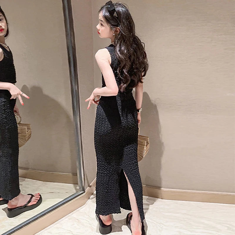 Sommer Mädchen Kleidungsset Rock und Top 5-14 Jahre Model 2023