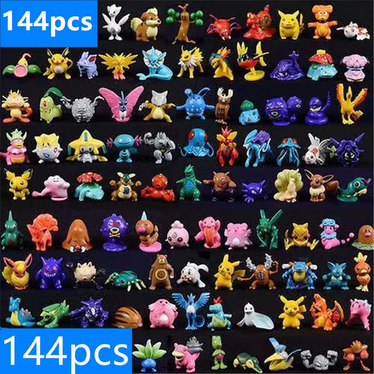 1-144 Stück Pokemon Sammelbox Figuren