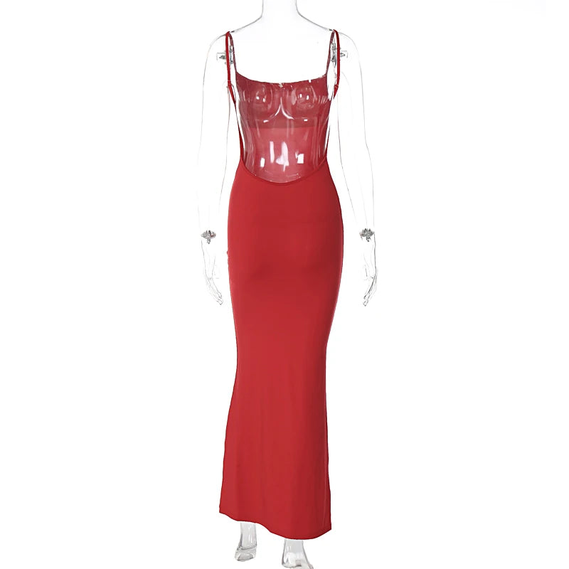 Hugcitar 2024 Frühling langes elegantes Kleid