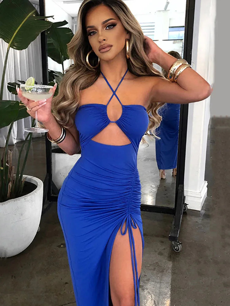 Ärmelloses Backless Kleid von Dozw