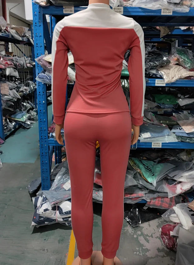 Lässige zweiteiliges Damen Set Sport