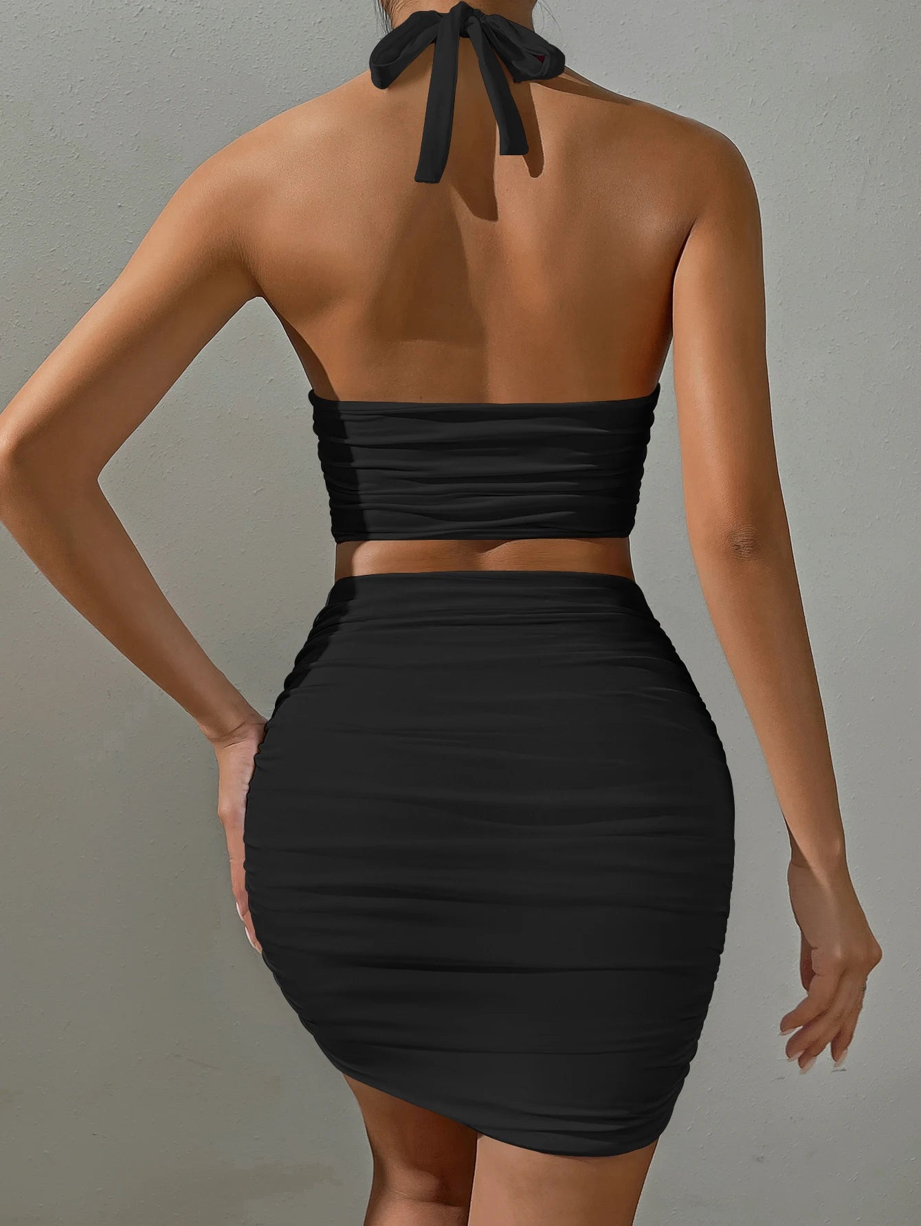 TiLeewon Ärmelloses Mini Kleid Rückenfrei Sommer Edition