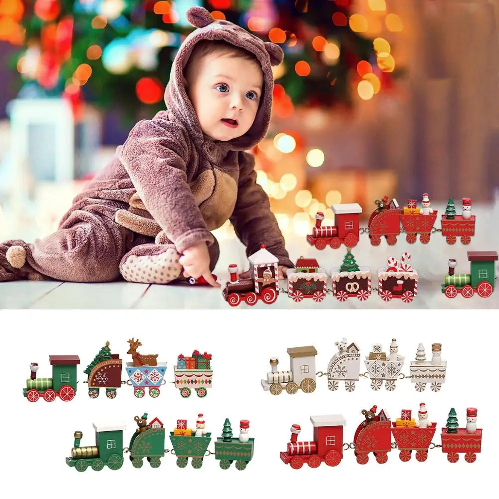 Weihnachtszug Frohe Weihnachten Dekorationen für Zuhause 2024