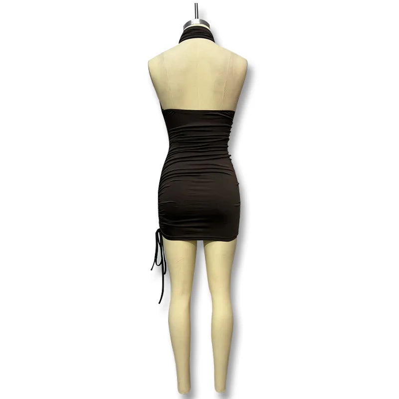 Streetwear Mini Kleid Schnürkleid 2024